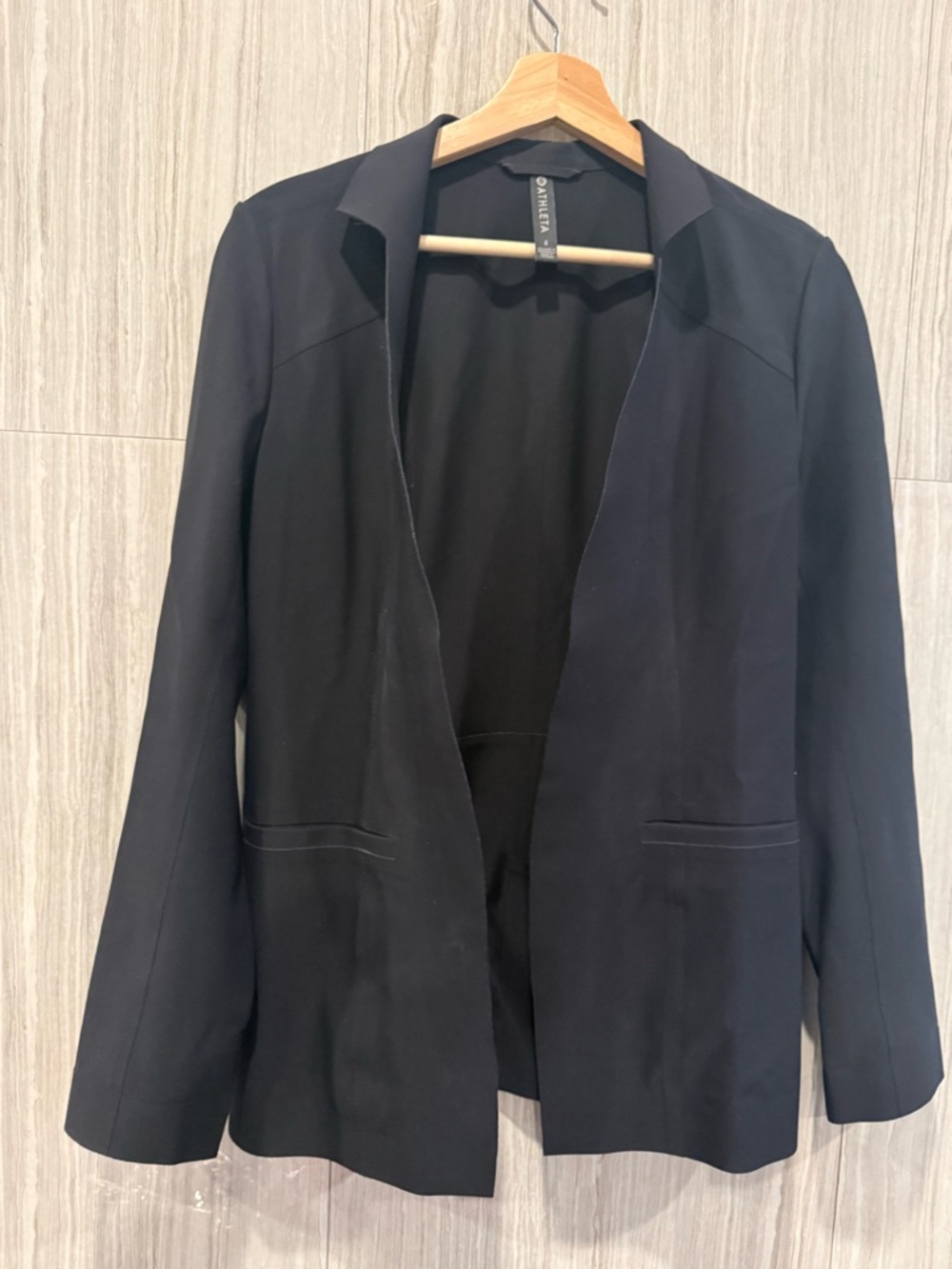 Athleta Black Open-Front Women's Blazer